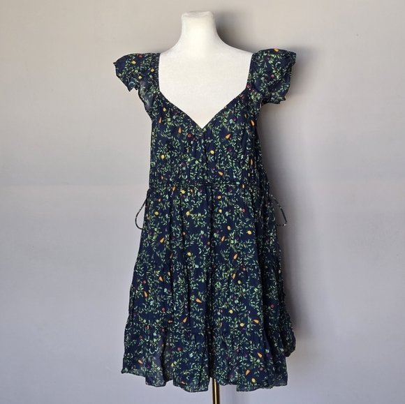 Hill House Lucia Dress Midnight Garden Babydoll Size L - Picture 3 of 11